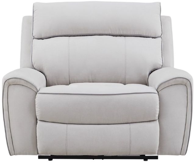Signature Design by Ashley® Grafton Pike Ash/Pearl Power Recliner with Adjustable Headrest-1