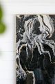 A & B Home 2-Piece Black/White Marbled Print Wall Art Set-1