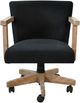 Sunny Designs™ Gibson Black Corduroy/Oak Grove Game Chair-2