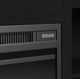 Elements International Rosalie Black 71" TV Console with Fireplace Insert -3