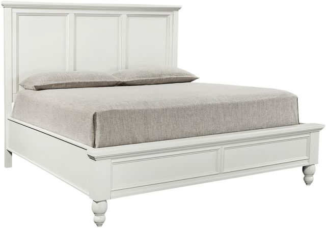 aspenhome® Cambridge White Queen Panel Bed-0