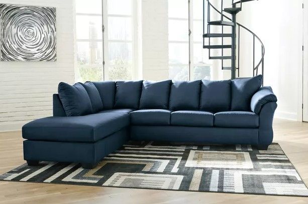 Signature Design by Ashley® Darcy 3-Piece Blue Living Room Set-3