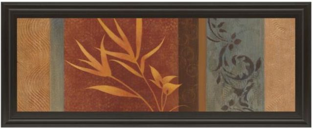 Classy Living Jordan Grey Leaf Silhouette I 18" Wall Art-0