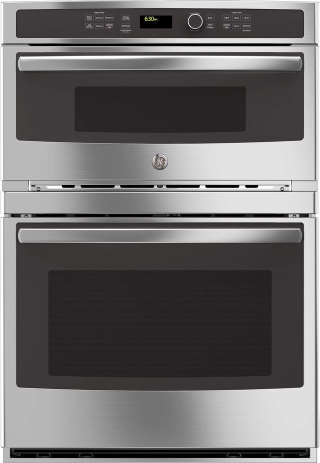 GE® 30" Stainless Steel Oven/Micro Combo Electrical Wall Oven-0