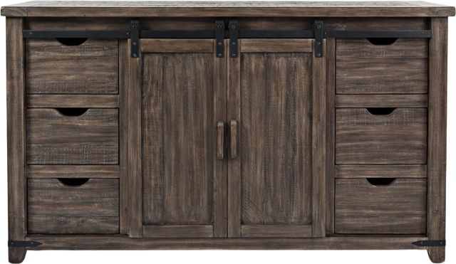 Jofran Inc. Madison County Barnwood 60" Barn Door Server-2