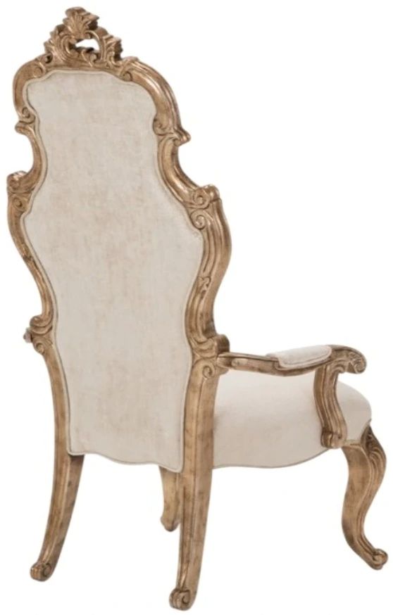 Michael Amini® Platine De Royale™ Beige/Champagne Desk Chair-1