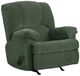 American Wholesale Furniture Cassian Pine Green Manual Recliner-0