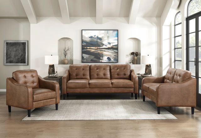 Homelegance® Mallory Brown Stationary Chair-1