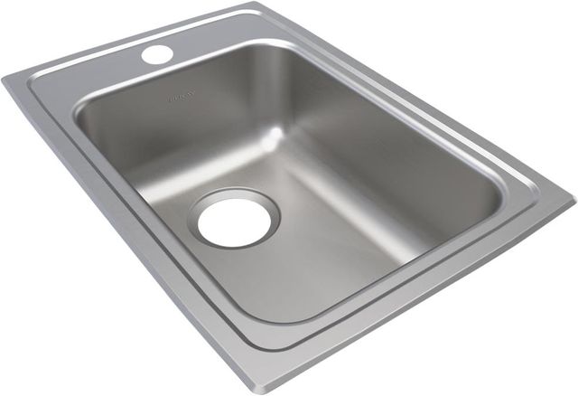 Elkay Lustertone® Classic Lustrous Satin 15" x 22" x 6-1/2" MR2-Hole Single Bowl Drop-In ADA Sink-0