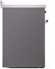 Ilve® Nostalgie II Series 30" Graphite Matte Pro Style Induction Range-4