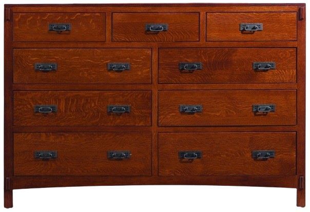 Mavin Customizable American Craftsman 9-Drawer Dresser-1