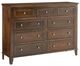 Archbold Furniture Customizable Amish Essentials Belmont Cherry 9-Drawer Dresser-0