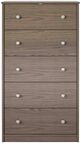 Ameriwood Home Ellwyn Brown Stanton Ash 5 Drawer Dresser-0