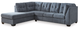 Denim 2 Piece Sectional-0