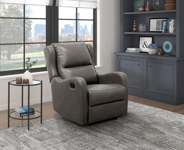 Homelegance® Durant Gray Reclining Chair-1