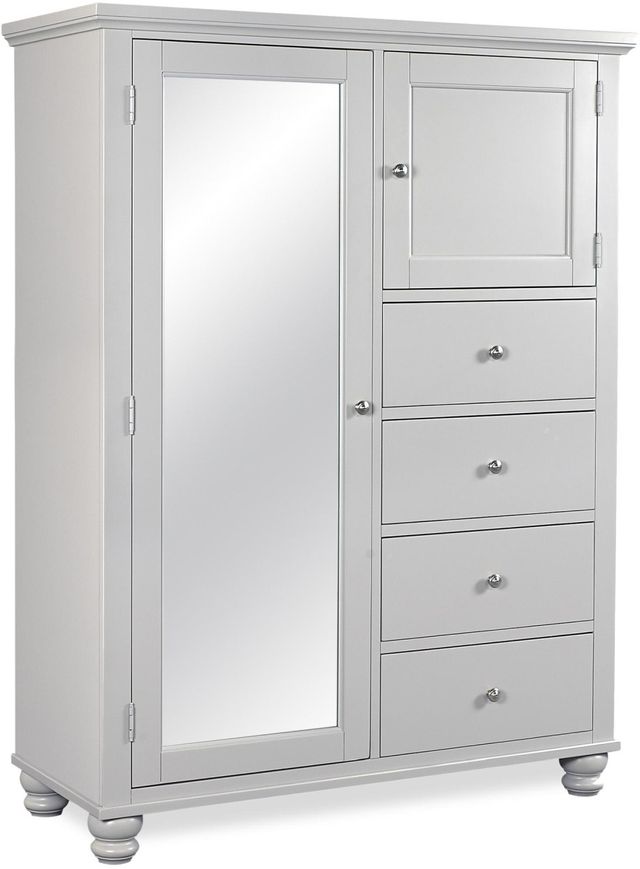 Aspenhome® Cambridge Light Gray Paint Chiffarobe-0