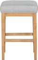 Magnussen Home® Lindon Belgian Wheat/Sauve Pebble Counter Stool with Upholstered Seat-1