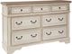 Signature Design by Ashley® Realyn 5-Piece Chipped White California King Upholstered Panel Bed Set-2