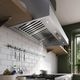 Falmec Zeus 36" Scotch Brite Stainless Steel Wall Mounted Range Hood-3
