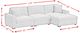 Elements International Arizona 3-Piece Steno Stone Right-Arm Facing Sectional and Chaise-2