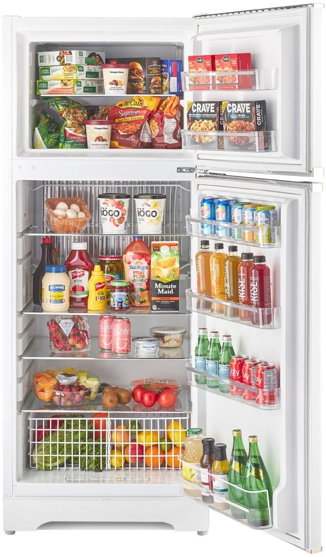 Unique® Appliances  27" 14 Cu. Ft. Marshmallow White Classic Retro Propane Top Freezer Refrigerator-2