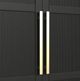 Elements International Ridgemont Black Large Bookcase-3