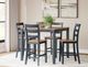 Signature Design by Ashley® Gesthaven 5-Piece Blue/Natural Counter Height Dining Table and 4-Barstools Set-2
