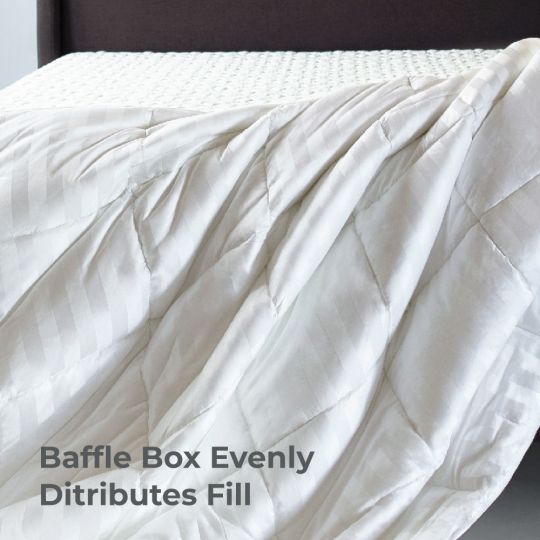 Cariloha Perfectly Soft White King Mid-Loft Bamboo Duvet Comforter-2