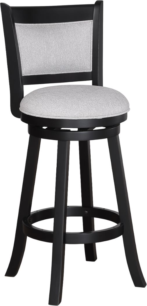 Crown Mark Cecil Black/Dove Swivel Bar Stool-0
