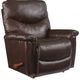 La-Z-Boy® James Walnut Leather Manual Rocking Recliner-0