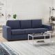 Primo International™ Stearns & Foster® Paolo Deep Blue Sofa Bed-1