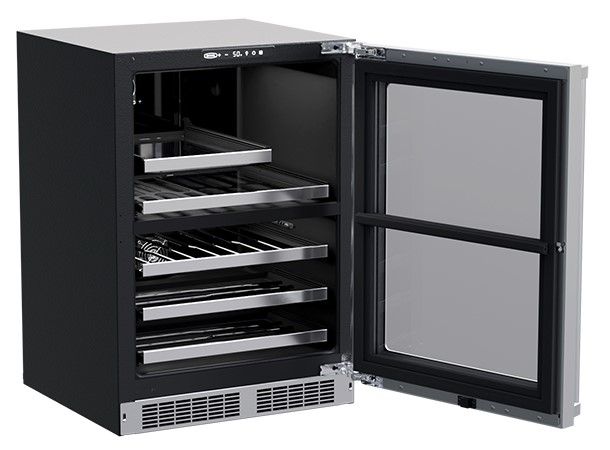 Marvel 5.1 Cu. Ft. Stainless Steel Wine Cooler-1