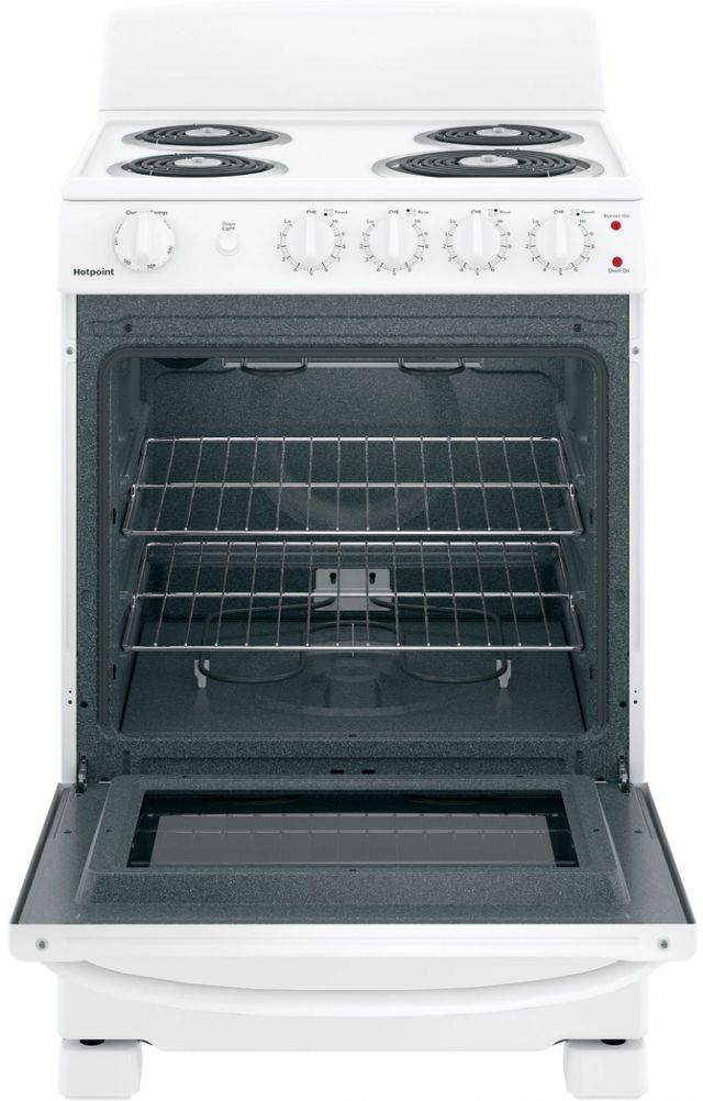 Hotpoint® 24" White Freestanding Electric Range-1