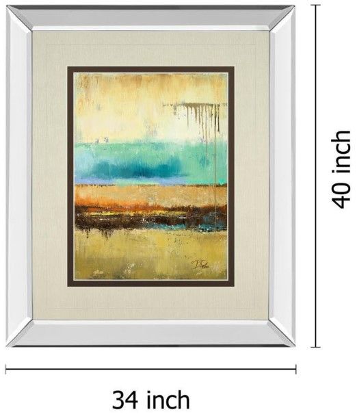 Classy Living Patrica Pinto Rain I 34" Wall Art-2