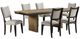 Steve Silver Co. Roatan 7-Piece Black/Light Gray Oatmeal/Toffee Dining Set-0