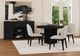 Elements International Rosalie 5-Piece Black Dining Set-1