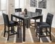 Ensemble de table hauteur comptoir carrée hauteur comptoir Maysville, noir, Signature Design by Ashley®-1