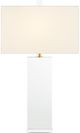 Currey & Company Clara Clear/Off-White Table Lamp-2