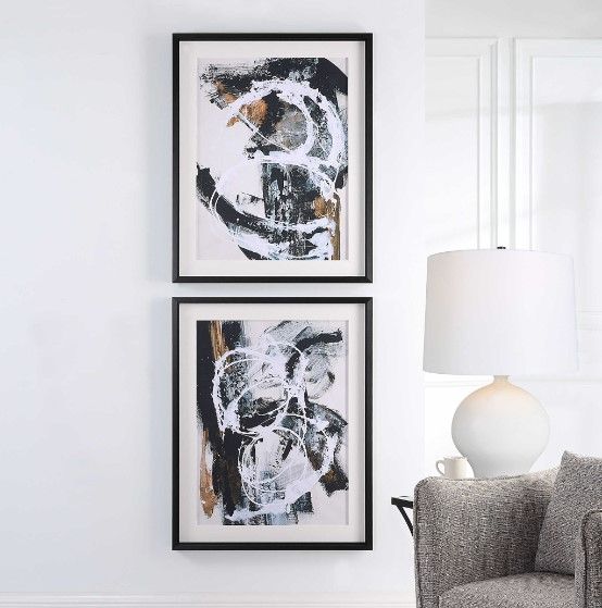 Uttermost® Joyce Combs 2-Piece Winterland Framed Prints Set-1