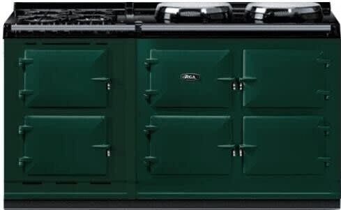 AGA™ eR7 160 Classic Cast Iron 63" British Racing Green Pro Style Dual Fuel Range-0