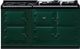 AGA™ eR7 160 Classic Cast Iron 63" British Racing Green Pro Style Dual Fuel Range-0