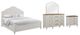 Bernards Citrus Heights 4-Piece Chalk/Sand Queen Panel Bedroom Set-0
