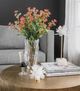 A & B Home Selenite Gold/White Stone Candle Holder-4