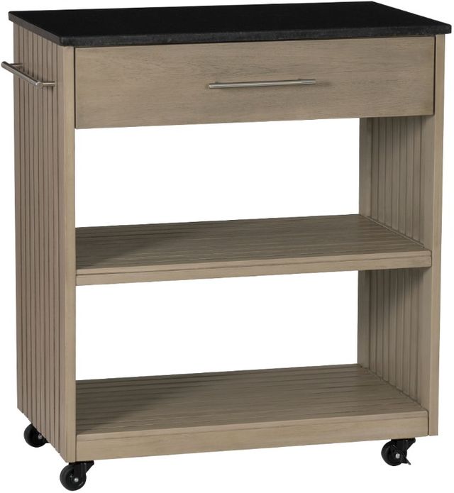 Linon Giovanna Black/Gray Kitchen Cart-0