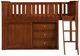 Homelegance® Rowe Dark Cherry Twin Low Loft Bunk Youth Bed with Dresser-2