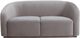 TOV Furniture Yara Pleated Grey Velvet Loveseat-0