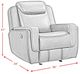 Elements International Panther Neono Brown Manual Glider Recliner-2