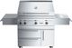 Kalamazoo™ Echo 4 3-Burner Marine-Grade Stainless Steel Freestanding Liquid Propane Grill-0