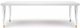 Meridian Furniture Bethany White High Gloss Dining Table-1