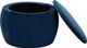 TOV Furniture Fleur Navy Velvet Storage Ottoman-2